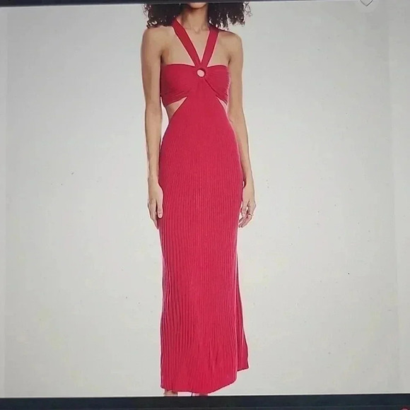 - BA&SH CUTOUT MAXI DRESS SIZE L - Picture 1 of 6